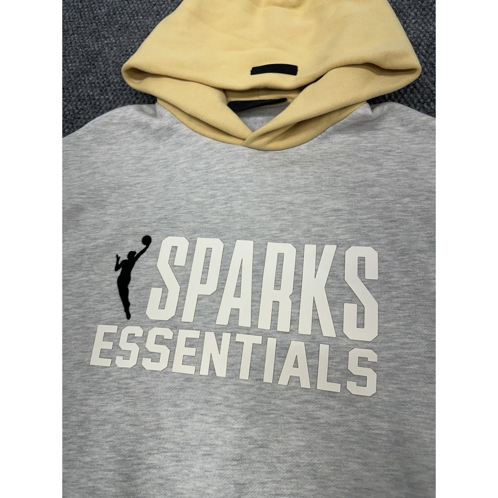 Los Angeles LA Sparks Fear Of God Essentials WNBA Hoodie Sweatshirt Size M -NWOT